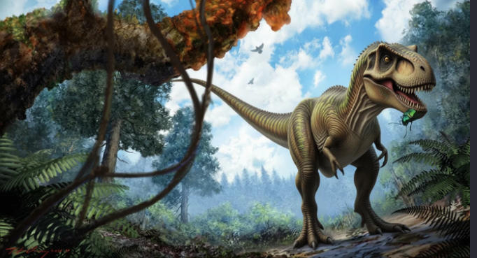 Dinosaur in Forest