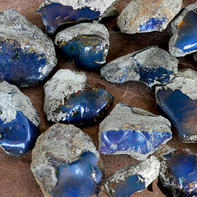 Blue amber lot