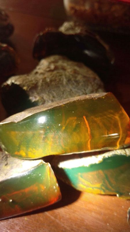 Green Natural Amber